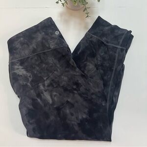 Lululemon Align Jogger Crop *23" Diamond Dye Pitch Grey Graphite Grey Size 6